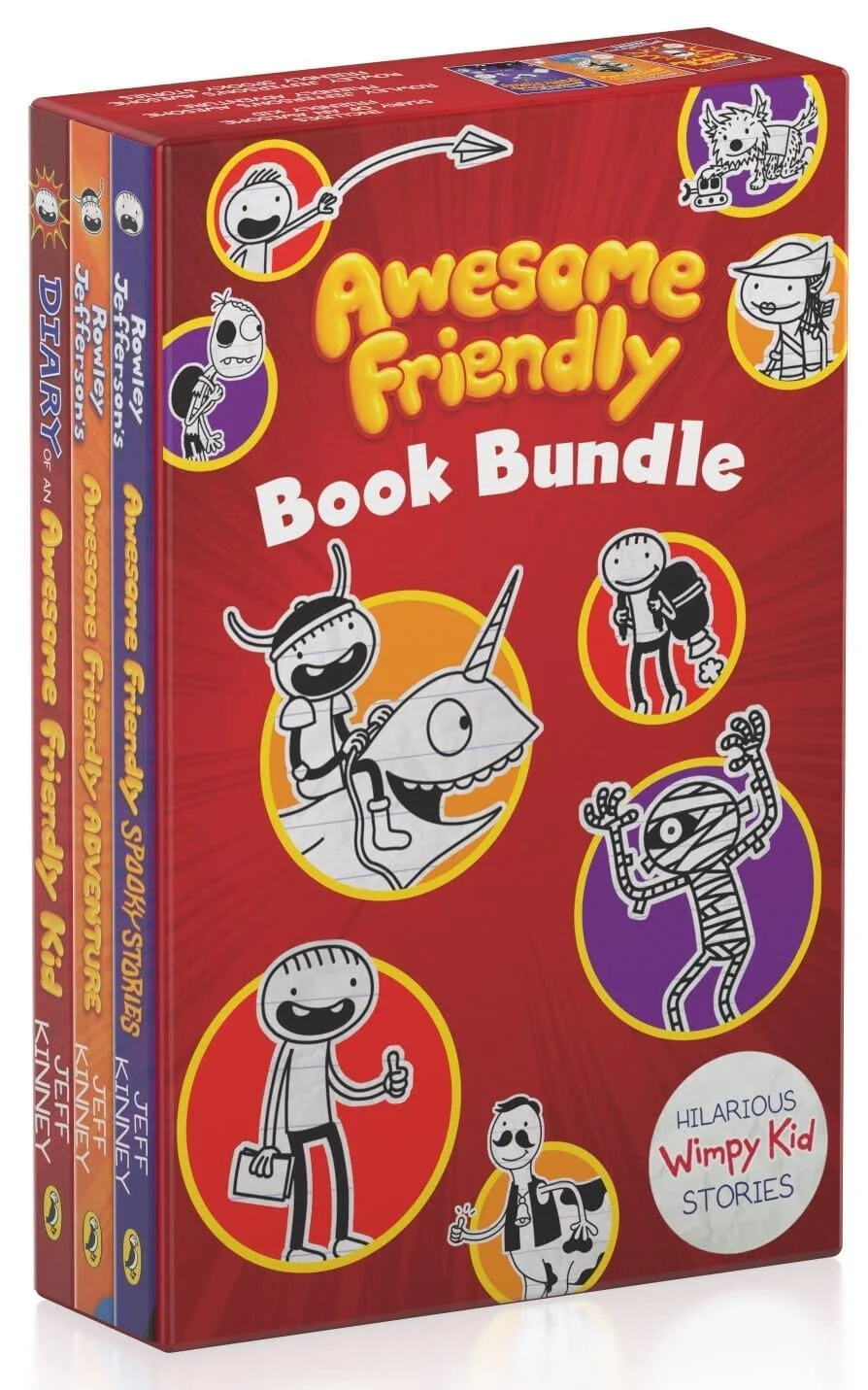 Rowley Jefferson's Awesome Friendly Series by Jeff Kinney: 1-3 Books Box Set