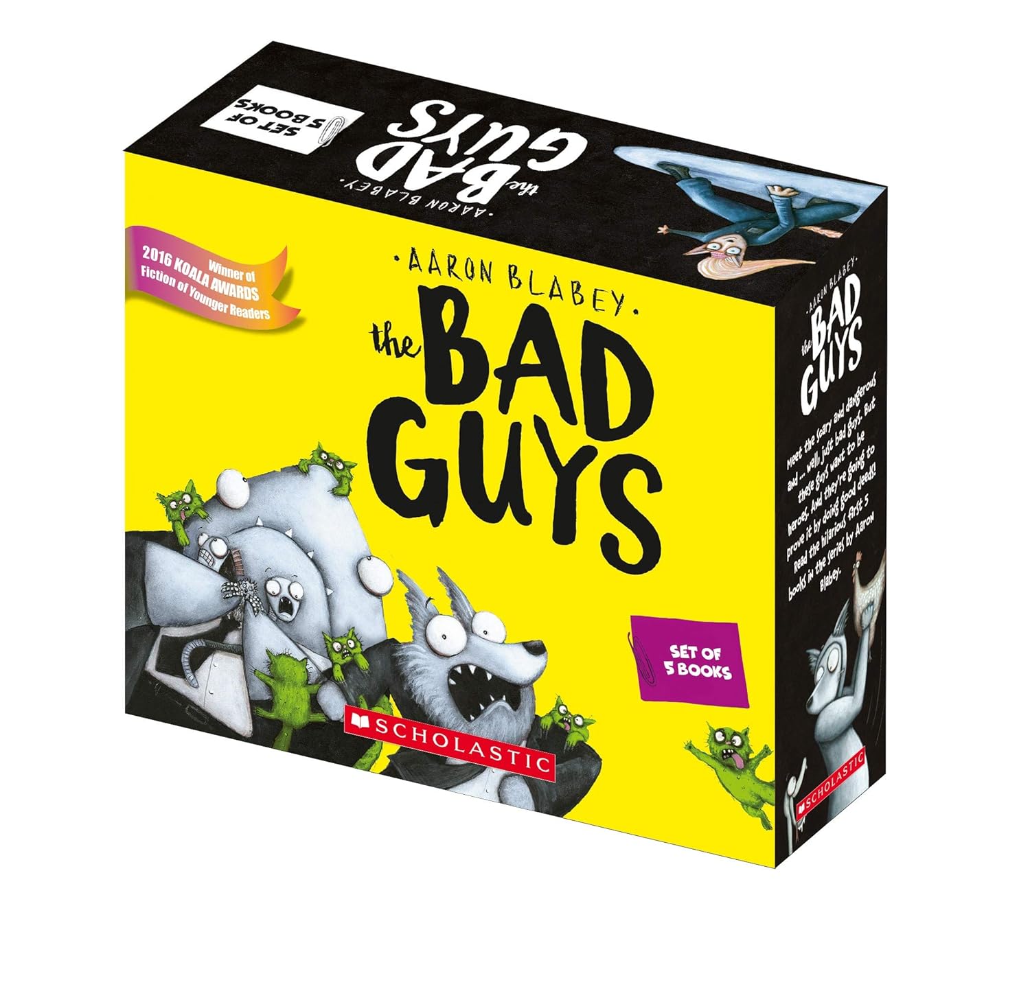 THE BAD GUYS 1-5 Books BOX SET By Aaron Blabey