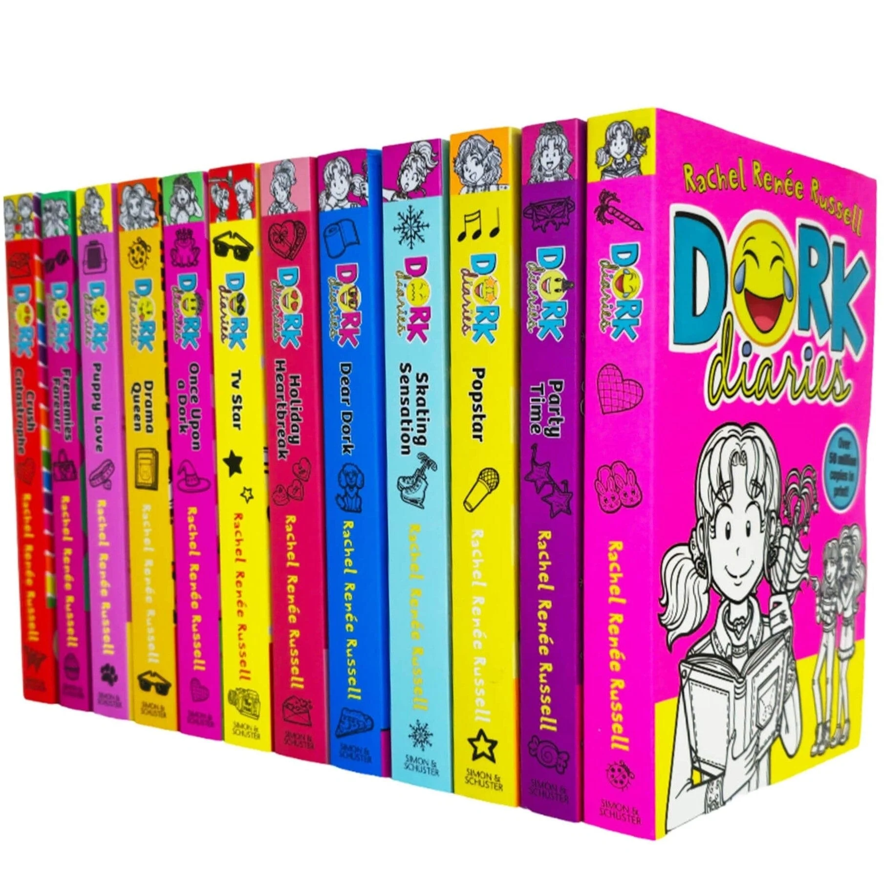 Dork Diaries Series (Vol. 1-12) By Rachel Renee Russell 12 Books Collection Set
