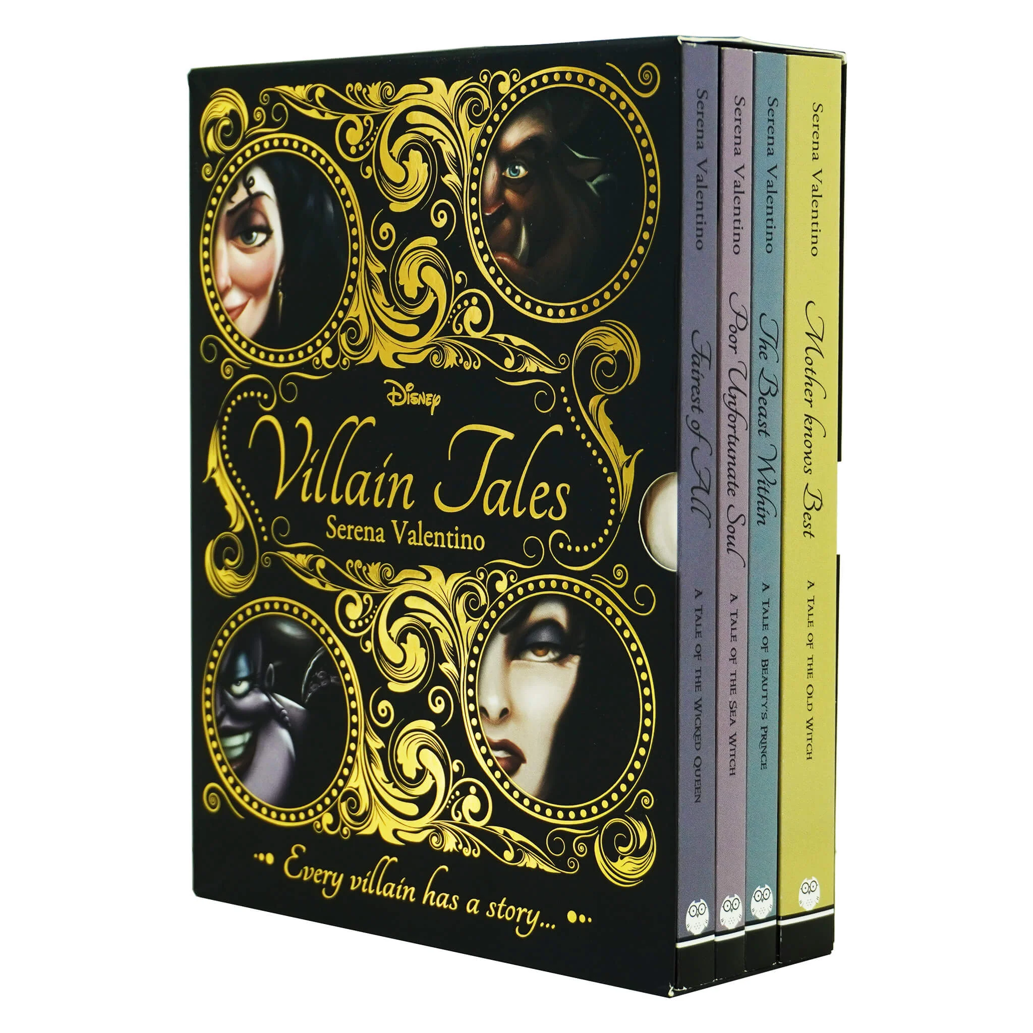 Disney Villain Tales 4 Books Box Set by Serena Valentino