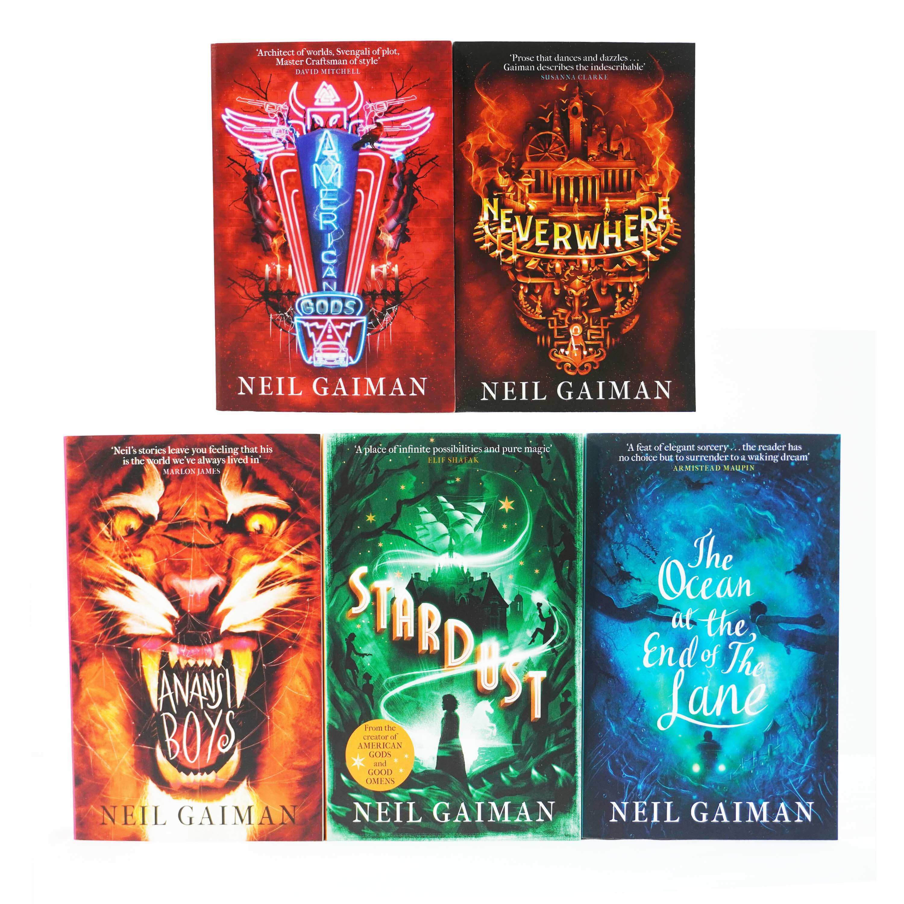The Neil Gaiman Collection 5 Books Set By Neil Gaiman