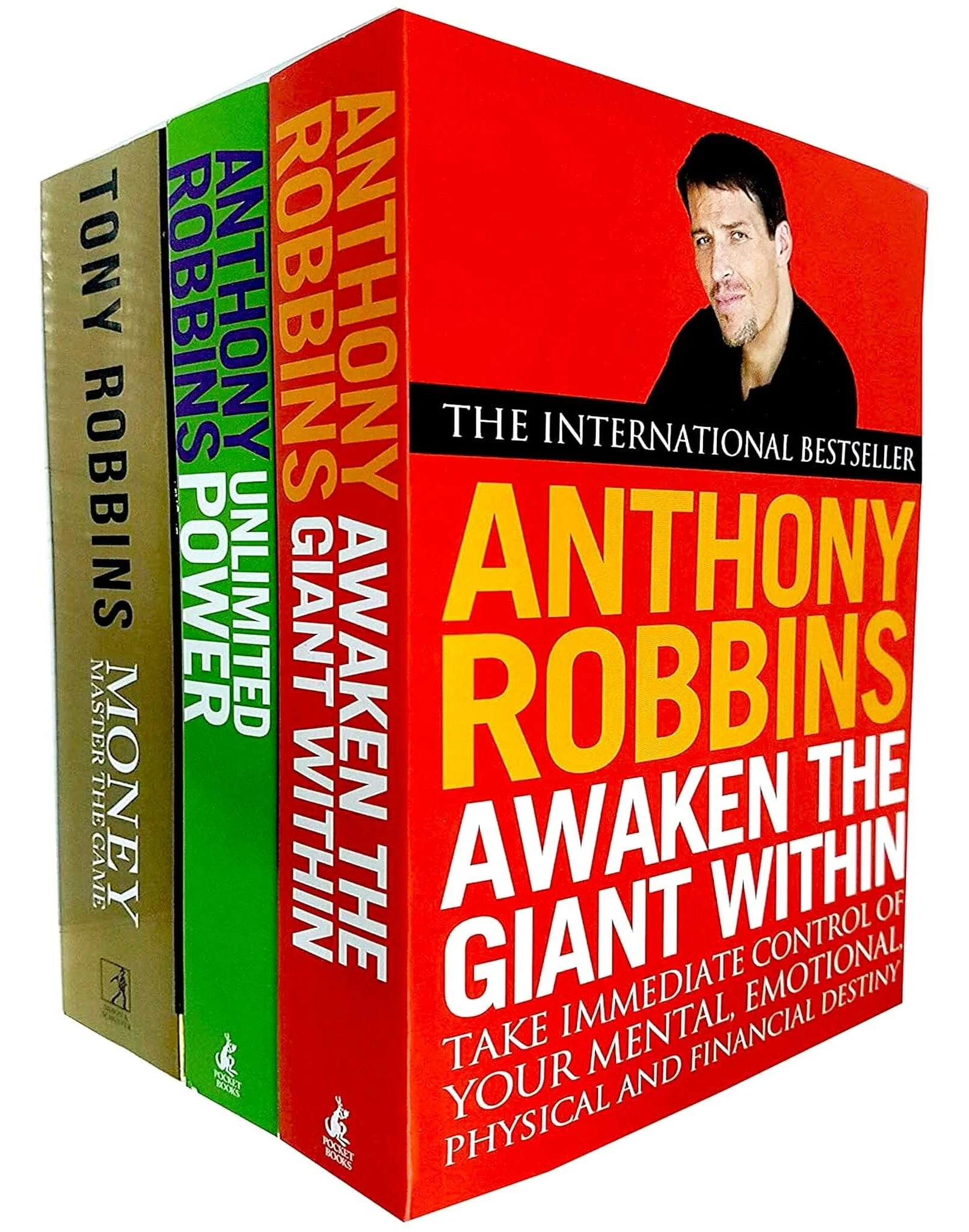 Tony Robbins Collection (Unlimited Power, Awaken The Giant Within & Money Master the Game) 3 Books Set By Tony Robbins