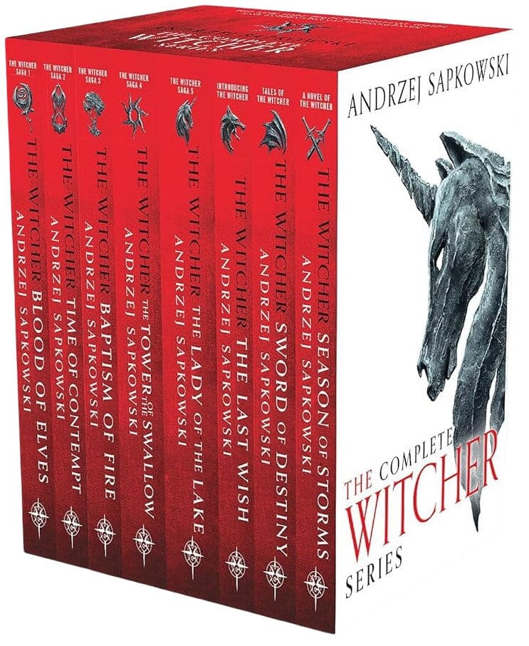 The Complete Witcher Series By Andrzej Sapkowski 8 Books Box Set