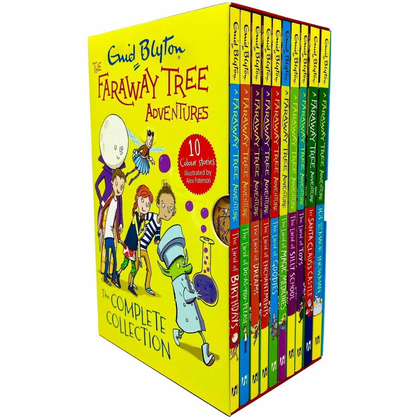 The Faraway Tree Adventures by Enid Blyton 10 Colour Stories Books Box Set