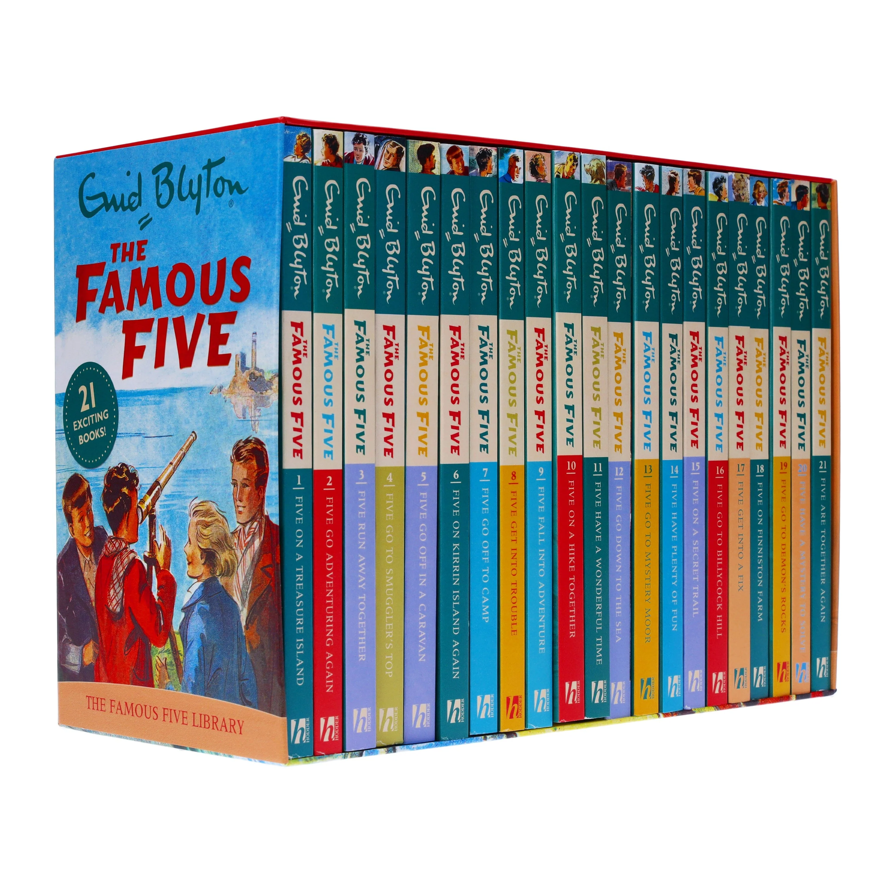 Famous Five 21 Books Box Set by Enid Blyton