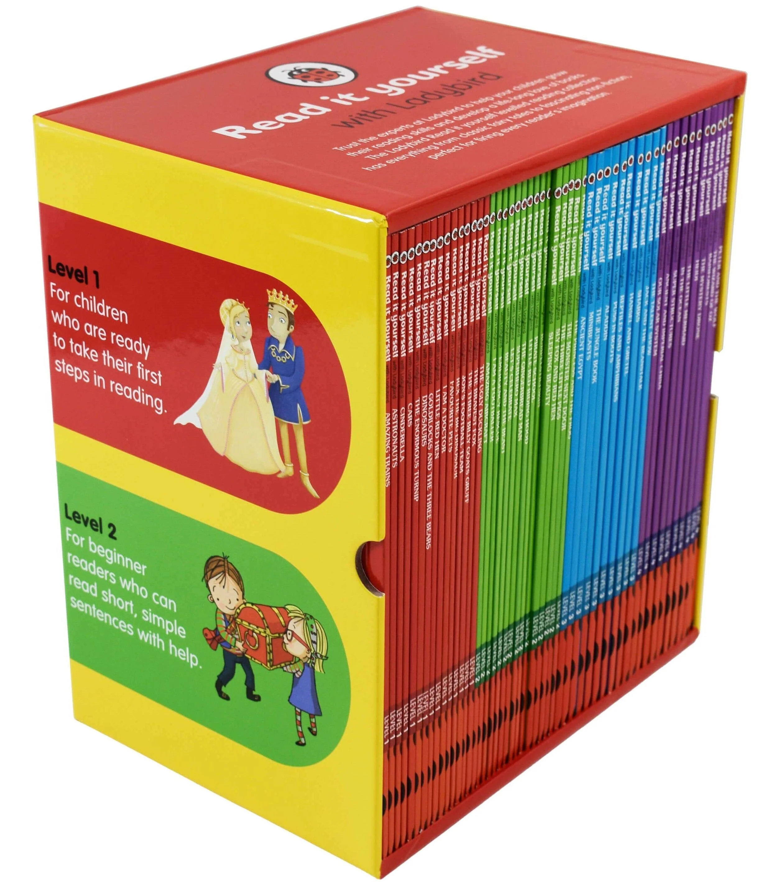 Read It Yourself With Ladybird (Level 1-4) 50 Books Box Set By Ladybird