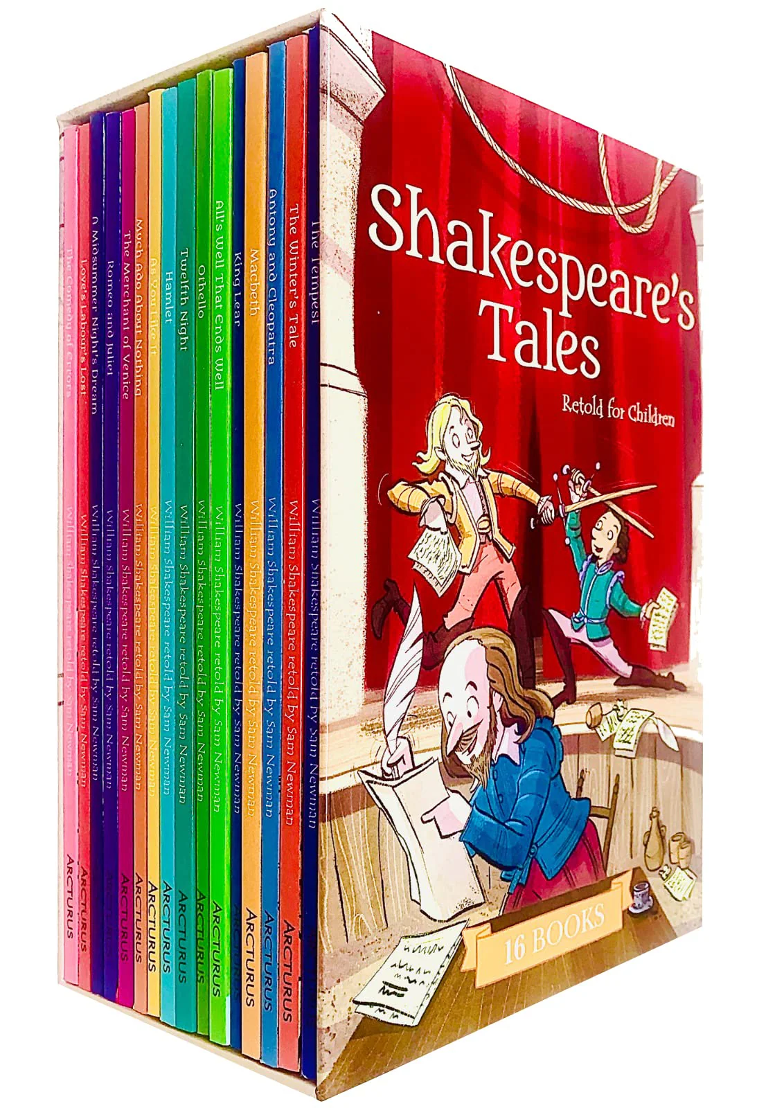 Shakespeare's Tales Retold for Children 16 Books Box Set By Samantha Newman
