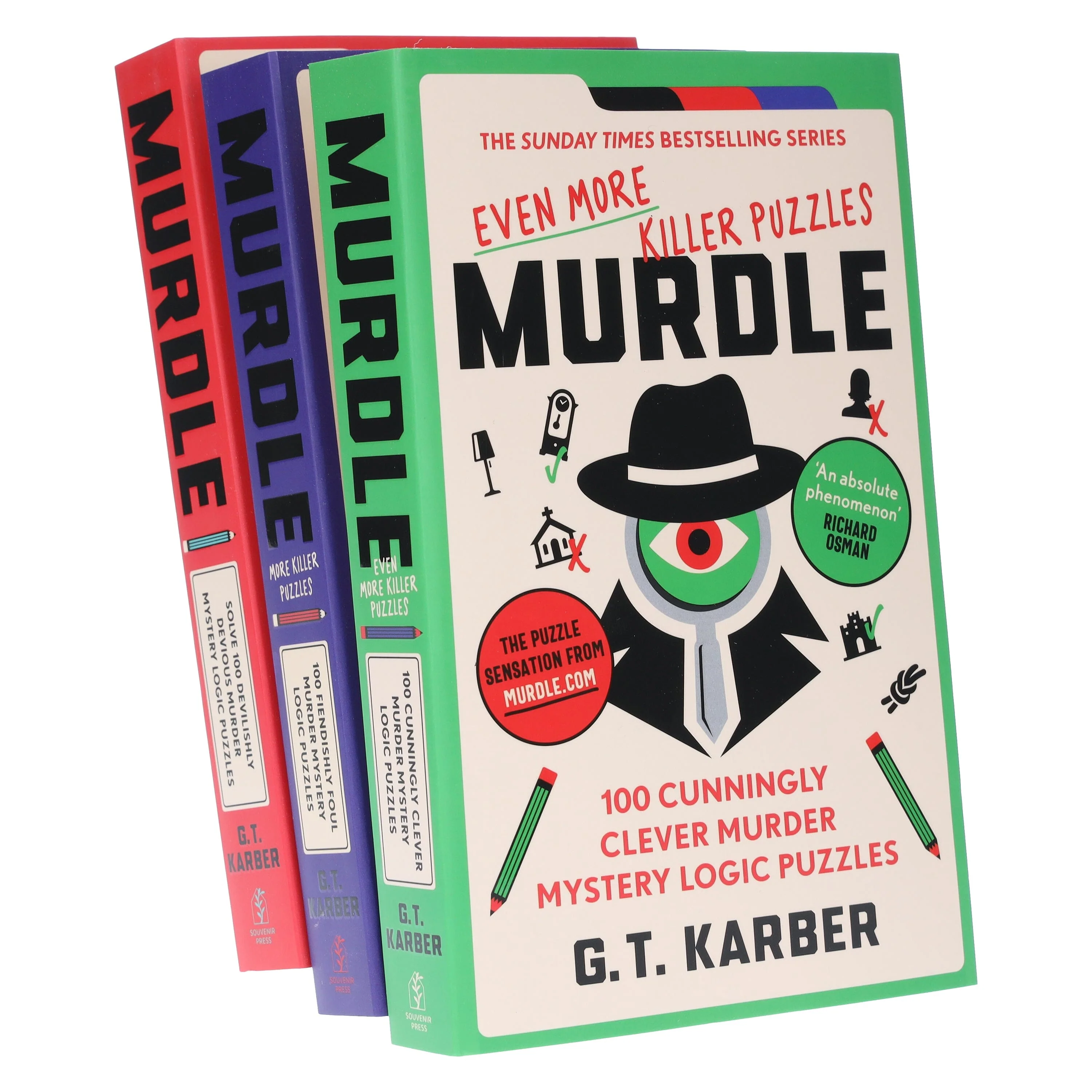 Murdle Puzzle Series By G.T Karber 3 Books Collection Set