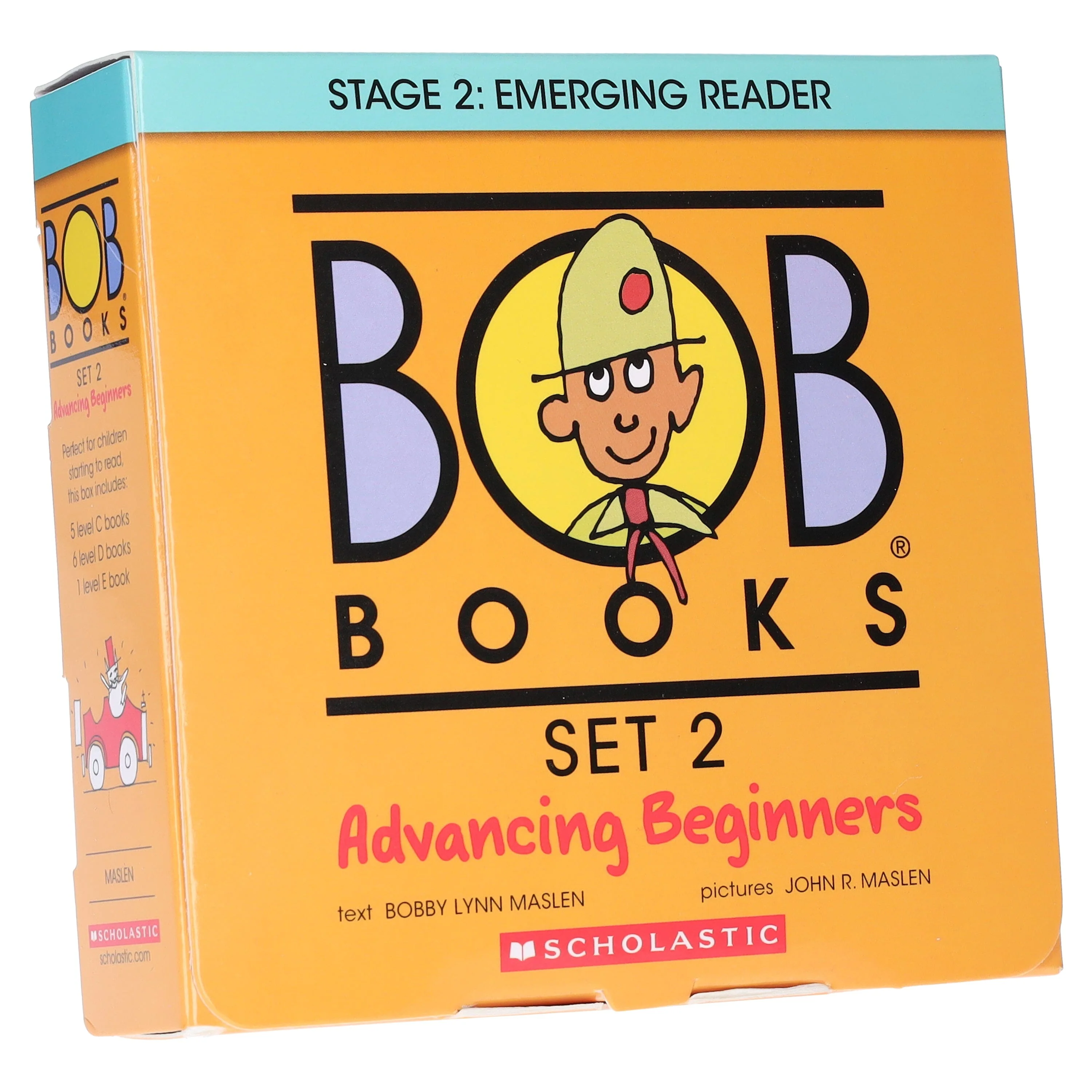 Bob Books Set 2: Advancing Beginners (Stage 2: Emerging Reader) 12 Books box Set By Bobby Lynn Maslen