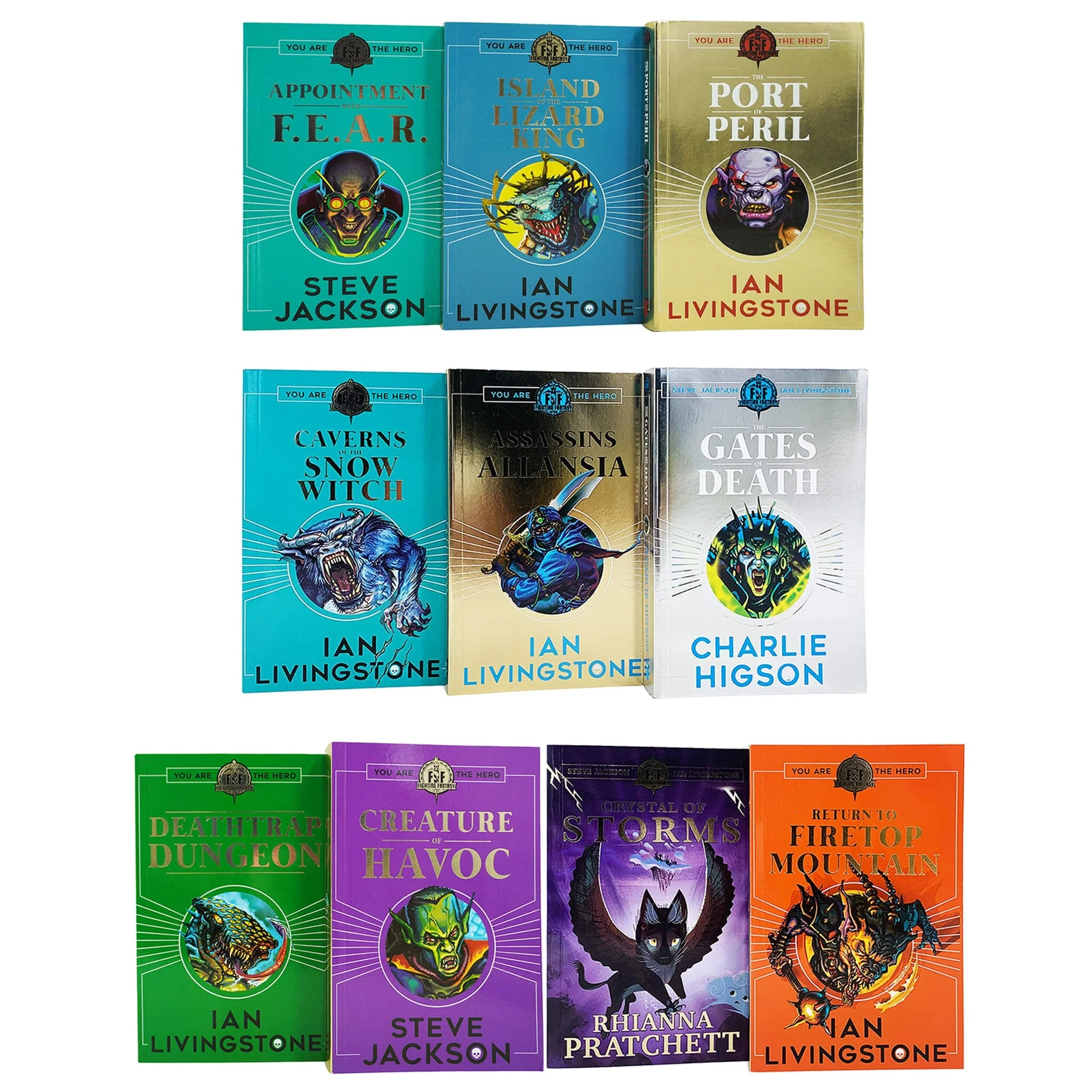 Fighting Fantasy RPG Collection 10 Books Set (Books 6-15) By Ian Livingstone