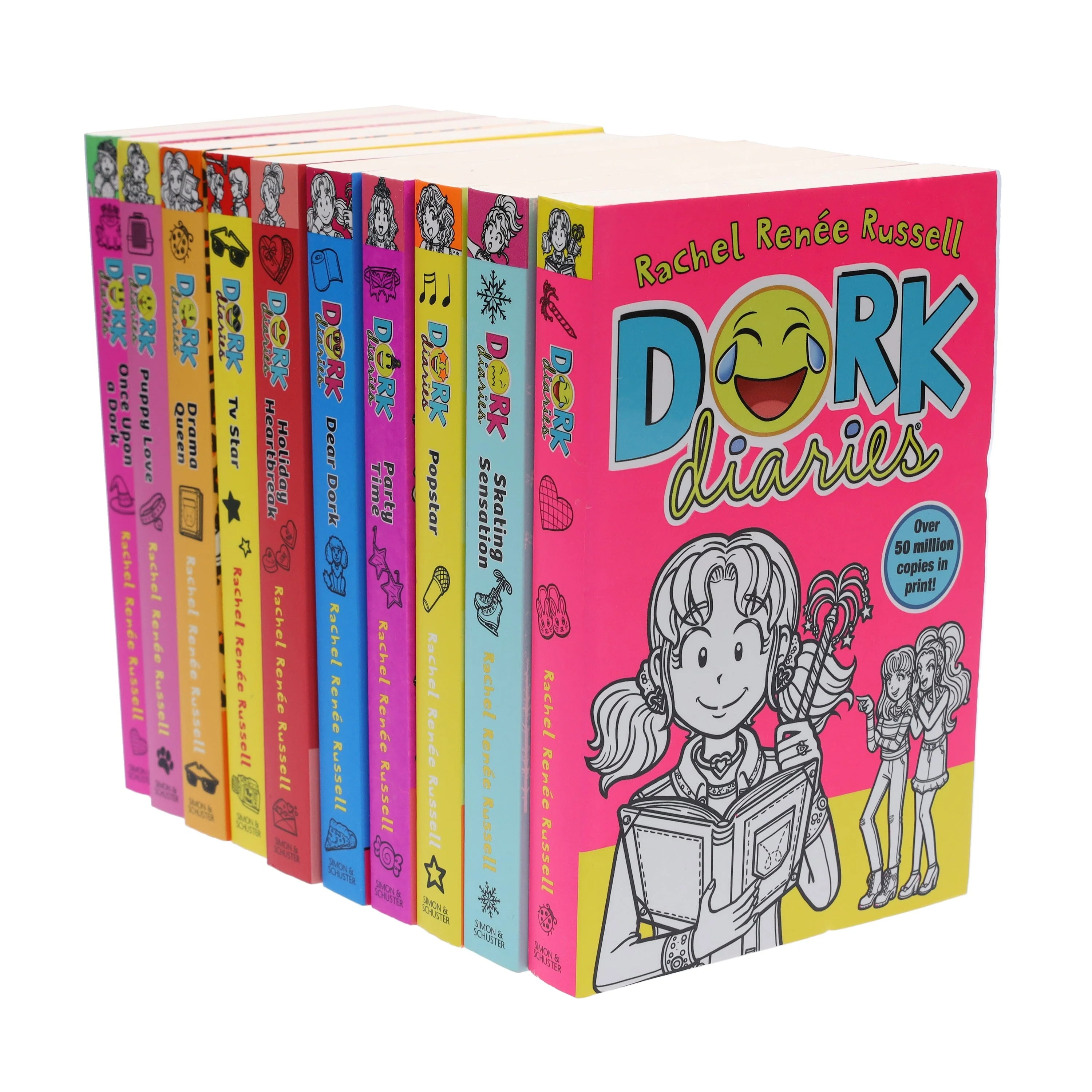 Dork Diaries Series (Vol. 1-10) By Rachel Renee Russell 10 Books Collection