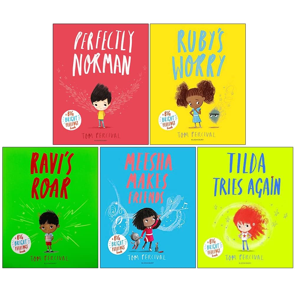 Tom Percival Big Bright Feelings Collection 5 Books Set By Tom Percival