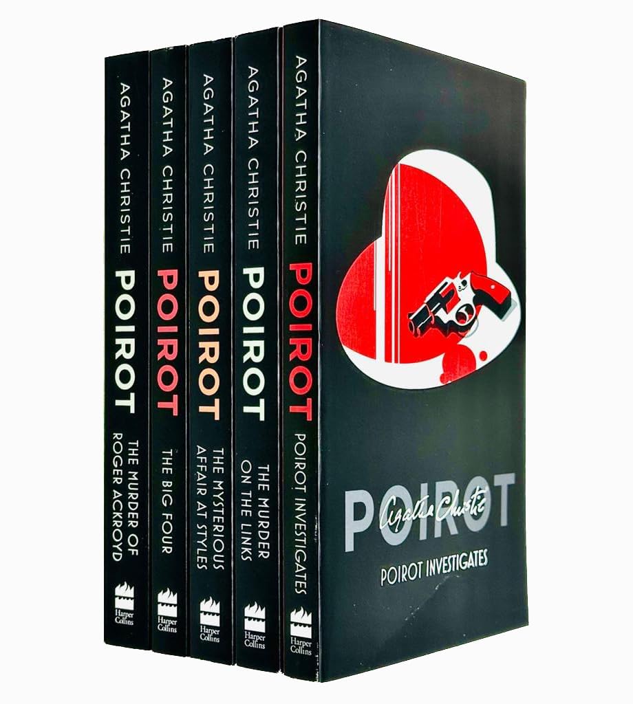 Hercule Poirot Series Collection 5 Books Set By Agatha Christie