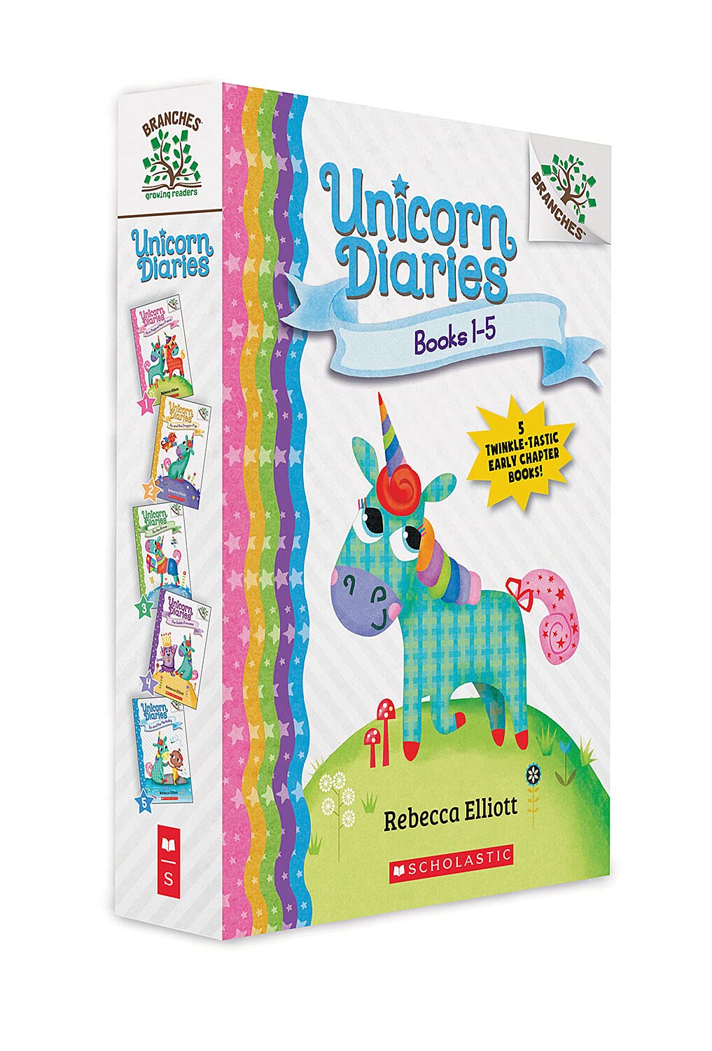 Unicorn Diaries, Books 1-5: A Branches Box Set By Rebecca Elliott