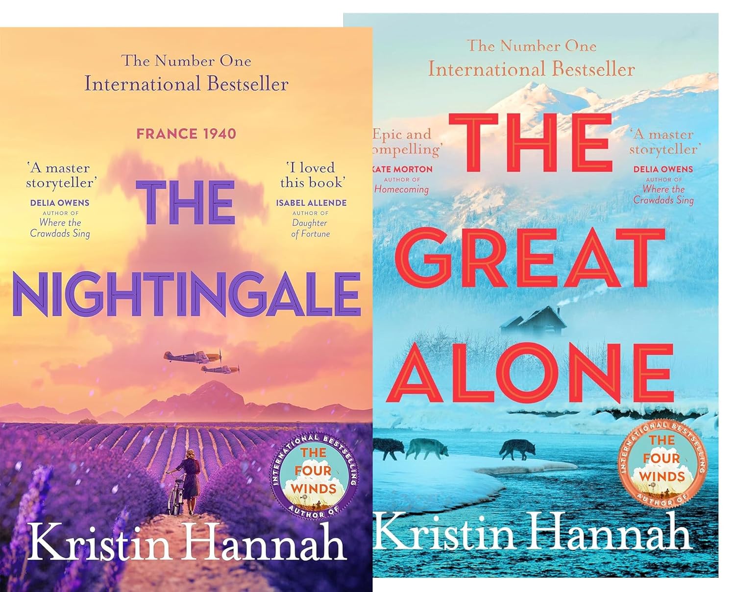The Nightingale & The Great Alone By Kristin Hannah Two Book Collection Set