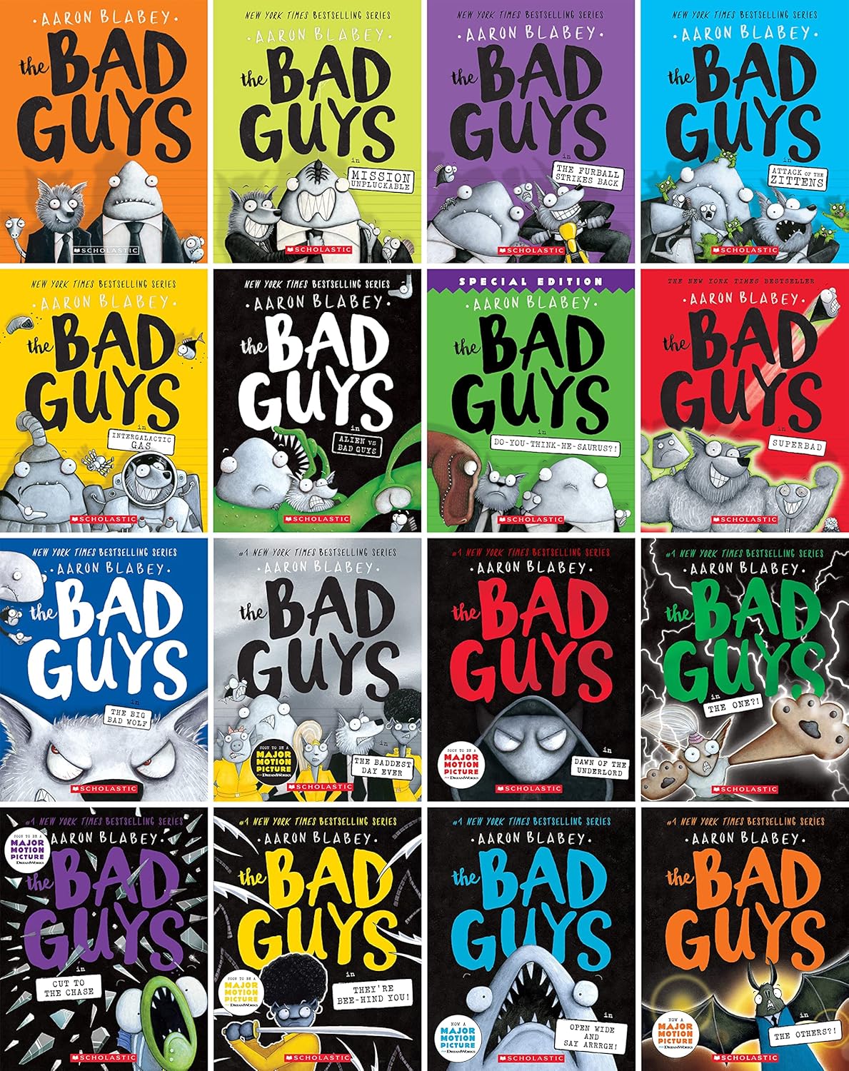 Bad Guys Book Series 1-16 By Aaron Blabey