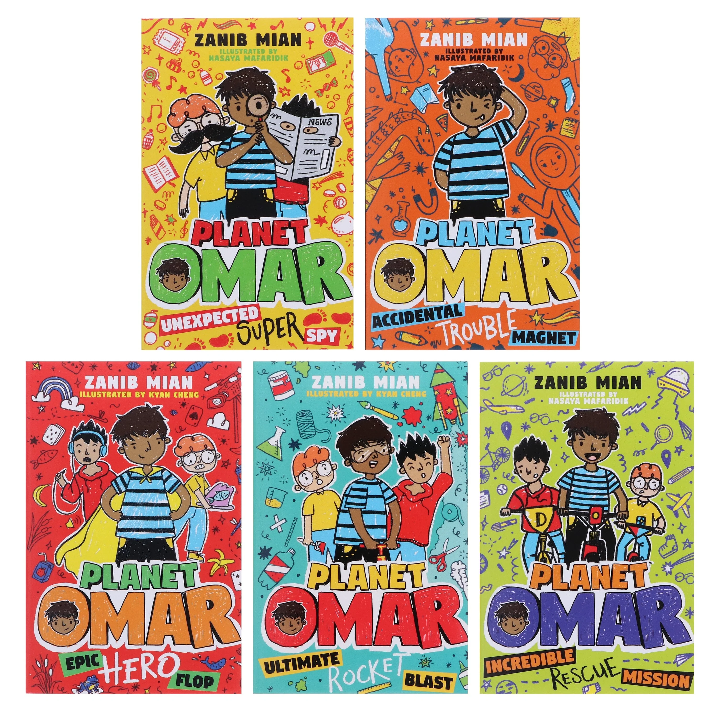 Planet Omar 5 Books Collection Set By Zanib Mian